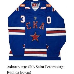 Askarov #30 SKA Saint Petersburg Replica (19-20). Size 50